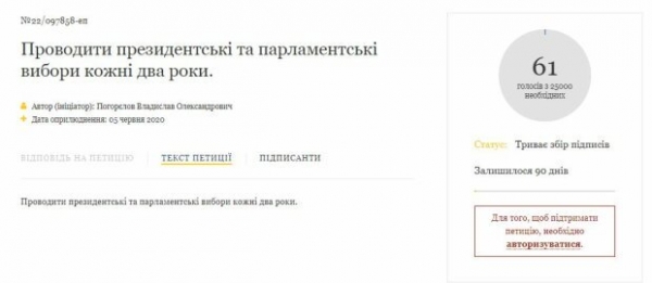 От Зеленского требуют провести выборы через год, уже идет сбор подписей