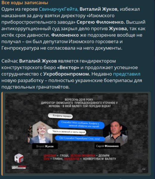 СвинарчукГейт не утихает, а 2,4 млн не нашли: директора Изюмского завода Филоненко оправдал ВАКС СвинарчукГейт не утихает, а 2,4 млн не нашли: директора Изюмского завода Филоненко оправдал ВАКС