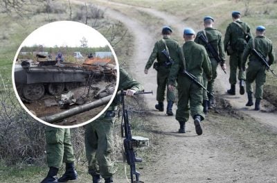 "Едет неподготовленное мясище": офицеры РФ в панике из-за "чмобиков" и зеков-"вагнеровцев"
"Едет неподготовленное мясище": офицеры РФ в панике из-за "чмобиков" и зеков-"вагнеровцев"