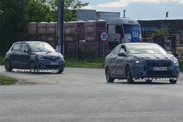 Новая Dacia Logan "засветилась" с таинственным Renault Twingo
Новая Dacia Logan "засветилась" с таинственным Renault Twingo