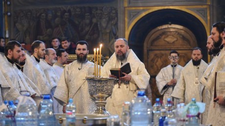 Митрополит Епифаний совершил обряд Великого освящения воды Митрополит Епифаний совершил обряд Великого освящения воды