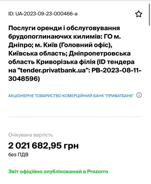 ПриватБанк растранжирил миллионы на аренду придверных ковриков ПриватБанк растранжирил миллионы на аренду придверных ковриков