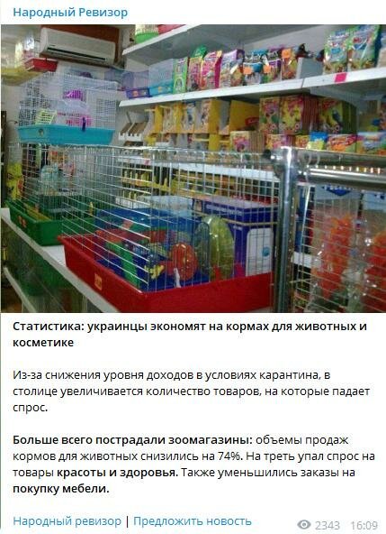 Карантинная экономия – украинцы перестали кормить животных и краситься Карантинная экономия – украинцы перестали кормить животных и краситься