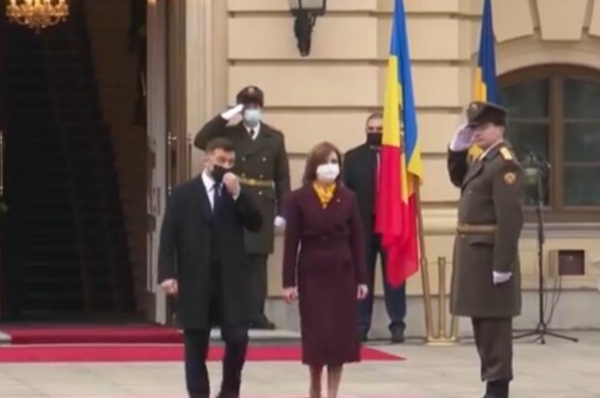 Зеленский встретил президентшу Молдовы Майю Санду с официальным визитом: о чем будут договариваться