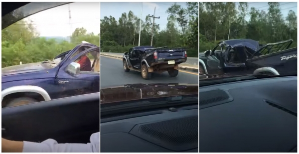 
Как она едет? Разбитая в хлам Toyota чудом осталась на ходу
 