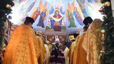 Митрополит Епифаний совершил освящение Спасо-Преображенского храма Межигорского мужского монастыря