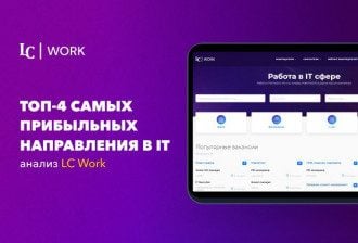 Топ-4 самых прибыльных направления в IT - анализ LC Work
Топ-4 самых прибыльных направления в IT - анализ LC Work
