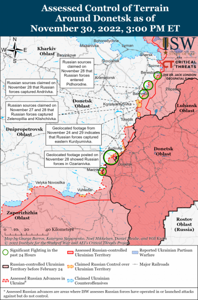 Бои за Бахмут могут стать "ловушкой" для оккупантов - ISW
Бои за Бахмут могут стать "ловушкой" для оккупантов - ISW