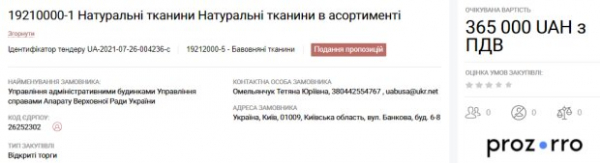 Вышиванки, рулоны марли и резинки &ndash; на что Рада потратит 1,8 млн