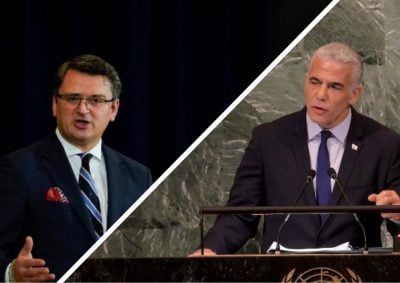Удары иранских дронов: Кулеба обсудил с премьером Израиля ПВО для Украины
