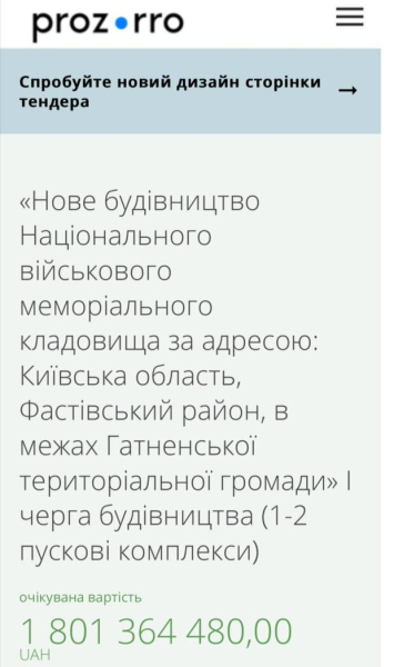 Главное военное кладбище Украины будет строить компания-однодневка: цель - 1,8 млрд из бюджета Главное военное кладбище Украины будет строить компания-однодневка: цель - 1,8 млрд из бюджета