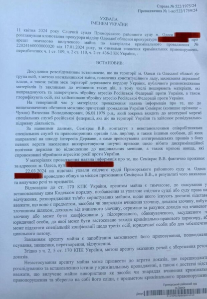 Одесский коллаборант с уголовными связями Чухно-Семикрас пытается уйти от ответственности Одесский коллаборант с уголовными связями Чухно-Семикрас пытается уйти от ответственности