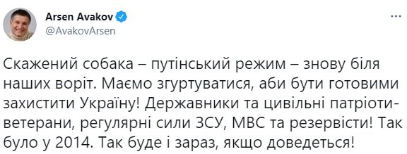 "Бешеный пес у ворот": Аваков рассказал, как отразить вторжение РФ

