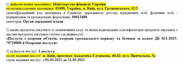 Цветы, секьюрити и компьютерный "апгрейд" &ndash; на услуги для Минфина уйдет 38 млн