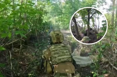 Нацгвардейцы уничтожили вражескую ДРГ на Донбассе, устроив оккупантам ловушку
