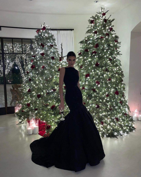 Кендалл Дженнер отметила Рождество в роскошном платье от Carolina Herrera Кендалл Дженнер отметила Рождество в роскошном платье от Carolina Herrera