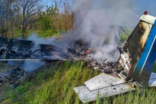 Под Днепром разбился одномоторный самолет