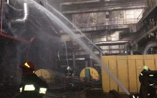 Пожар на Бурштынской ТЭС потушили Пожар на Бурштынской ТЭС потушили