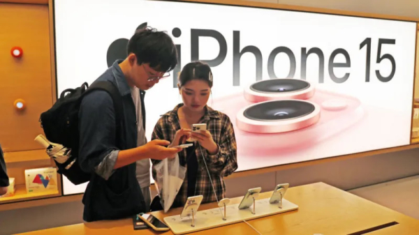 Снижение глобальных продаж Apple Снижение глобальных продаж Apple