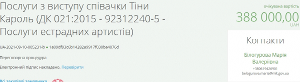 Стало известно, сколько Тина Кароль получит за выступление на Дне города Стало известно, сколько Тина Кароль получит за выступление на Дне города