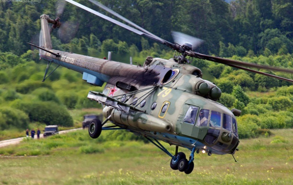 Украинские военные сбили российский Ми-8 Украинские военные сбили российский Ми-8